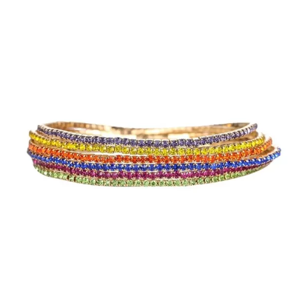 Rhinestone Stretch Bracelet  7030003N