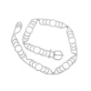 Cubic Zirconia Belt  BT0004